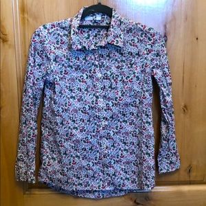 Gap Kids size L (10) girls floral button up shirt